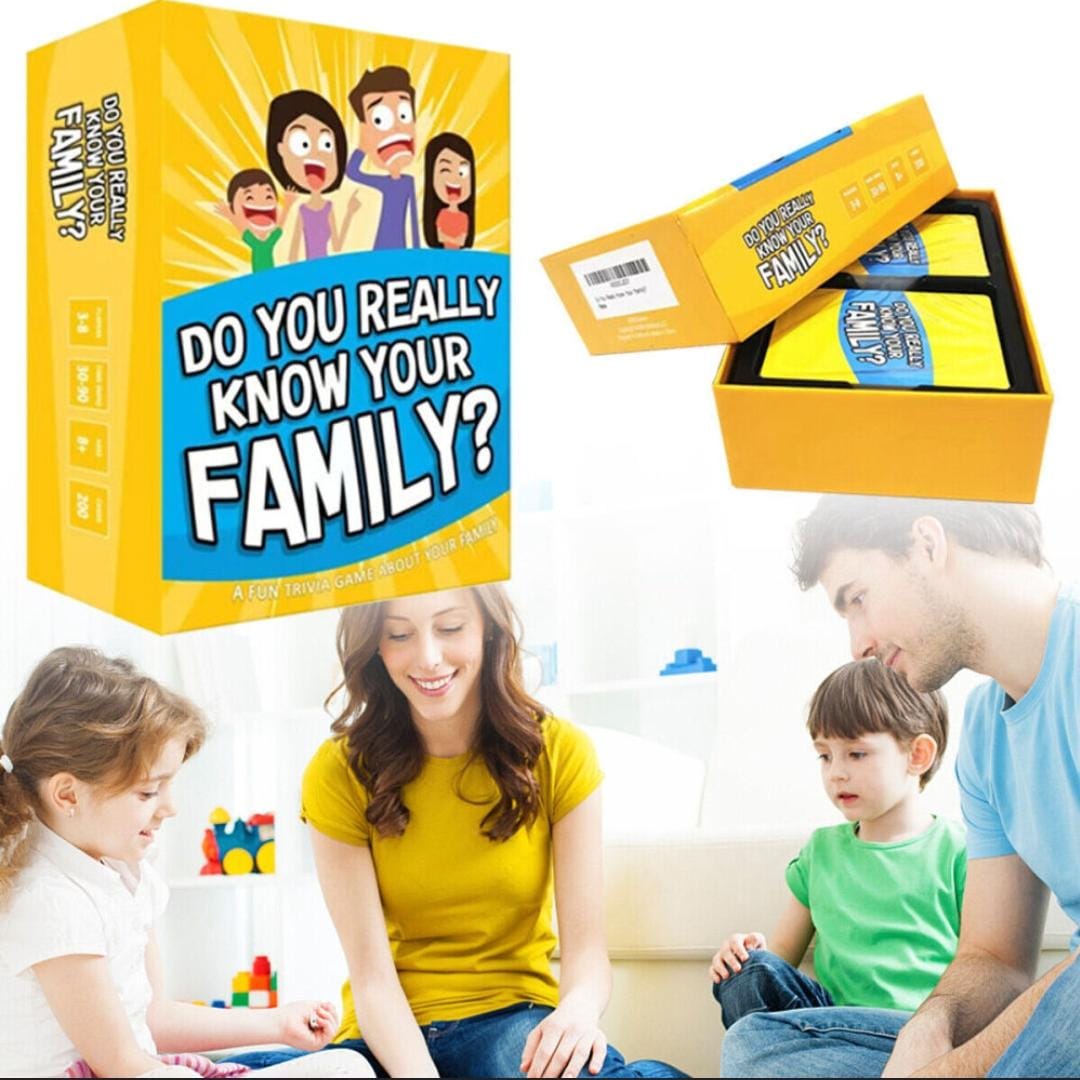 Do You Really Know Your Family? – 200 Card Game for Kids, Teens & Adults