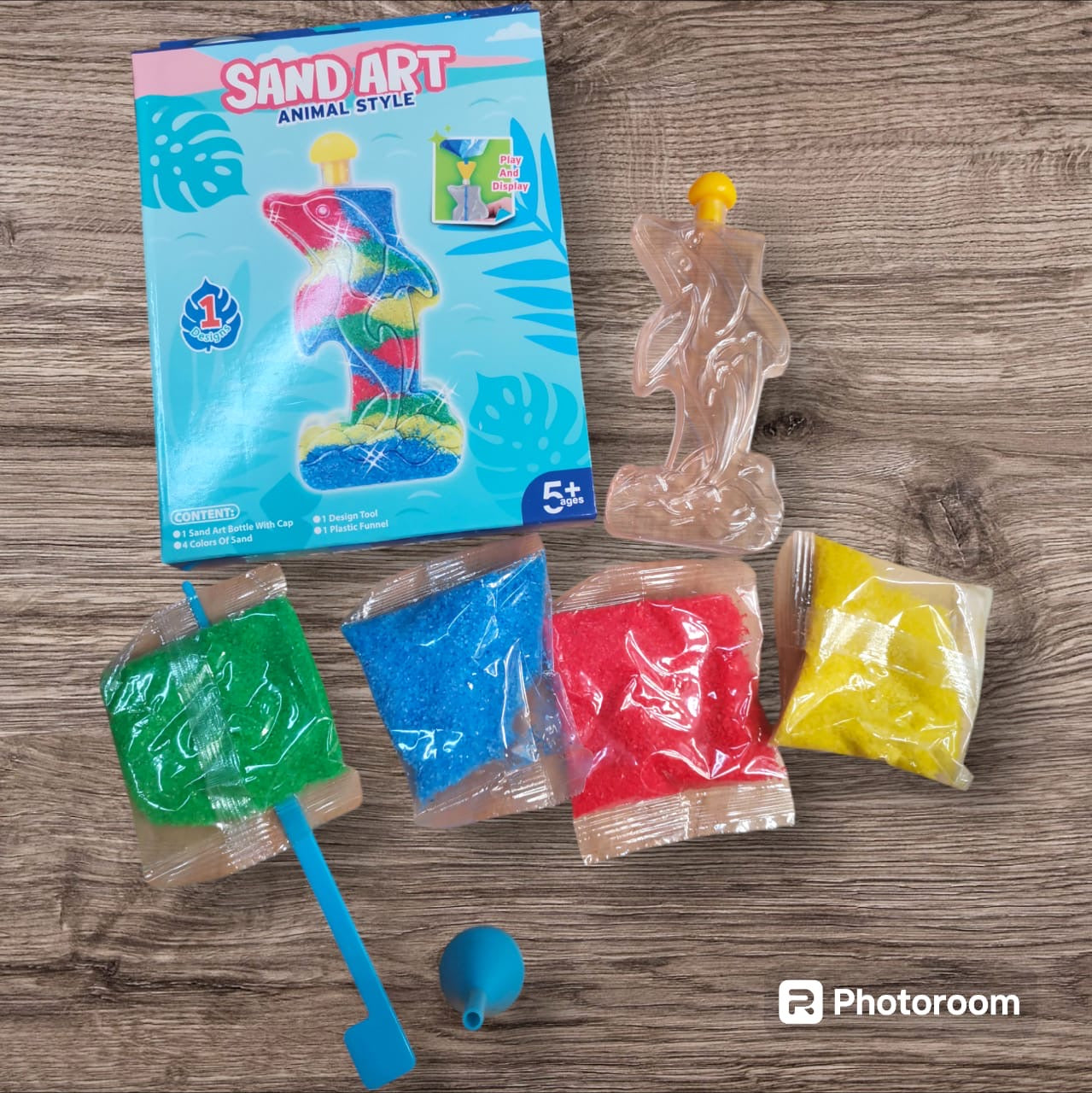 2x Sand Art Fun Display Set - Animal Style & Dream Style