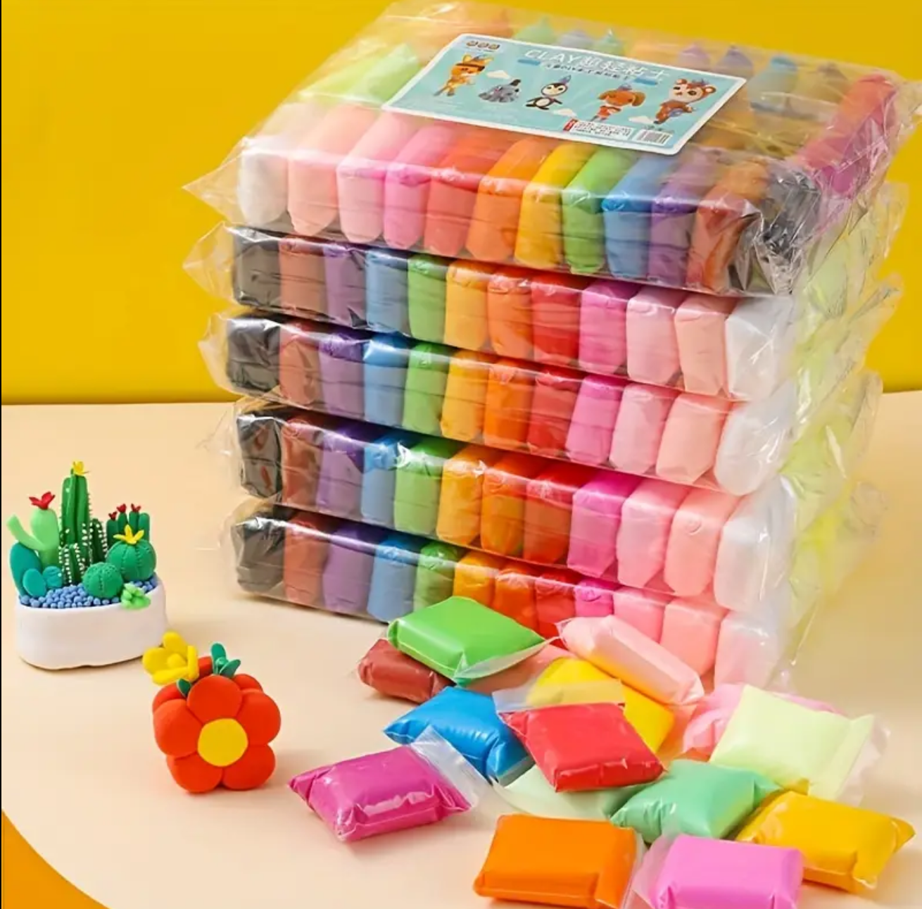 12 Colours Ultra-Light Clay Crafting Kit