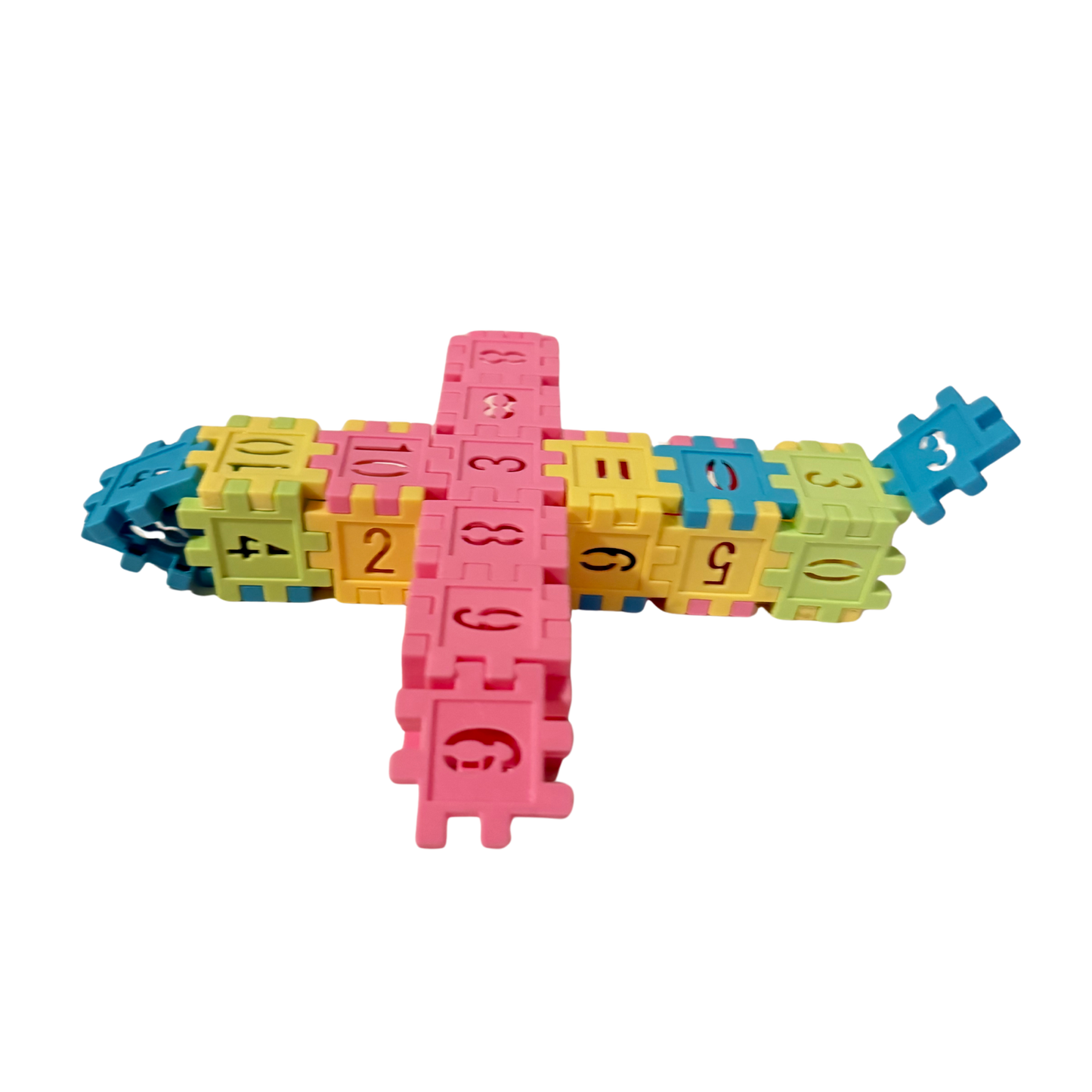 STEM Learning Toy Bundle – Montessori-Inspired 4-in-1 Educational Construction Set for Kids – Maths, Building & Creative Play (Interlocking Blocks + Discs + Number Board + Pin Art Board)
