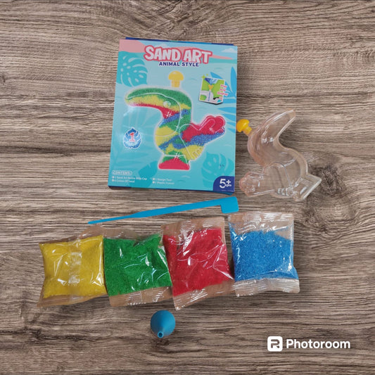2x Sand Art Fun Display Set - Animal Style & Dream Style